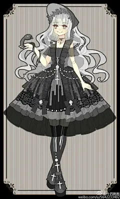 #天坑娘12月命题# 主题是美杜莎之泪，就是百度美杜莎时看到一段关于美杜莎之泪的文案，衍生的灵感。第一次画搞死暗黑系，拜托小天使们帮忙转发！希望有店家能收~@Lo娘脑洞小天坑_lolita