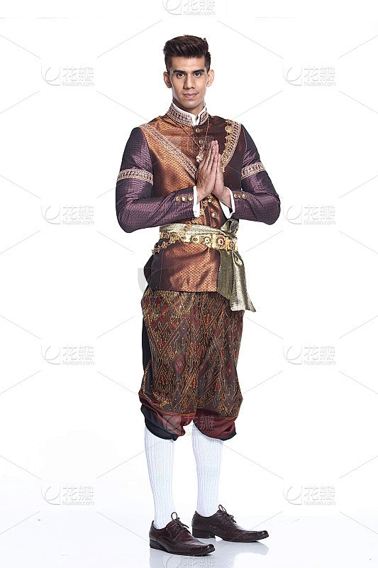先生选美比赛在晚会舞会民族服装服装，时尚化妆发型素材-花瓣网
