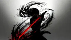 【哲风壁纸】剑客-水墨