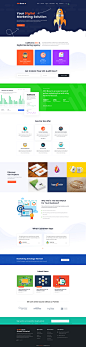 Home Page for Digital Agency on Behance