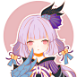 阴阳师同人 Q版  头像  拾柒  以津真天