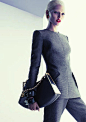 Label: Giorgio Armani (accessories)  Model: Sasha Pivovarova  Photographer: Mert Alas & Marcus Piggott
