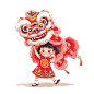 舞狮的小孩，免扣