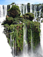 Waterfall Island, Alto Parana, Paraguay 