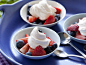 蓝莓,甜点,勺子,草莓,黑莓手机,菜,蓝莓,奶油