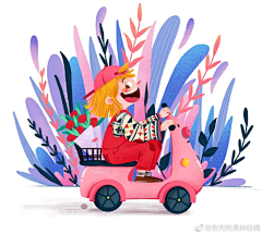 嗷嗷HEI采集到清新插画