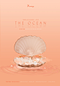 This contains an image of: Eyewear Concept / Shell Pearl Ocean