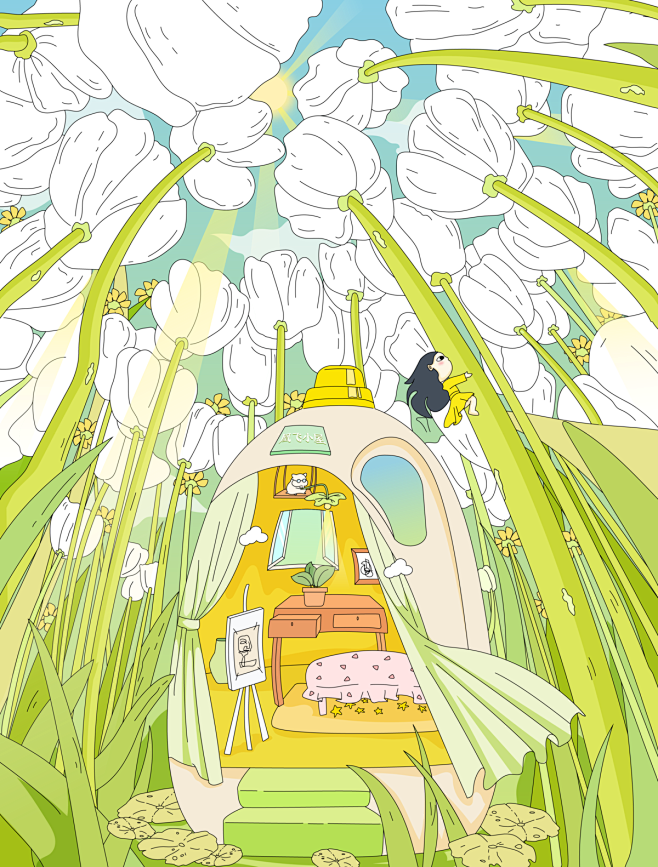 拾荒小人_萧凰飞__插画师作品_涂鸦王国...