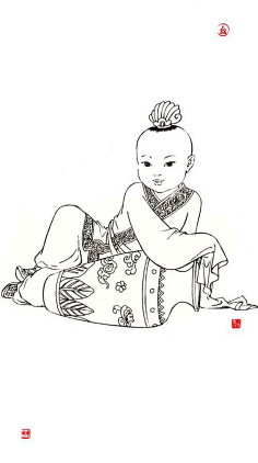 敦煌壁画线稿-花瓣网|陪你做生活的设计师 | 白描五官的画法~ 67