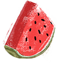 夏、西瓜、png