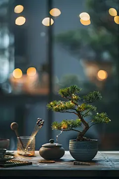 景致植物黑松图片摄影图