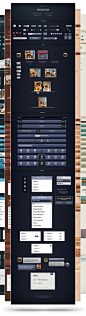 Pandora User Interface Kit for iOS Devices on the Behance Network_D&I