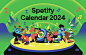 2024design calendar calendar 2024 print spotify Spotify Premium music musicart artdigital digitalart