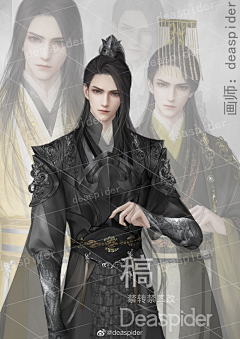 绵羊~采集到古风立绘-男
