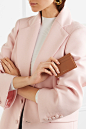 Mansur Gavriel - 皮革卡夹 : 茶色牛皮
 品牌特定颜色：Brandy
 意大利制造