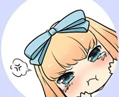 最萌的侧脸插画小女生头像
