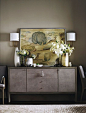 Simple elegance, Barbara Barry Carmel Console by Baker Furniture: 