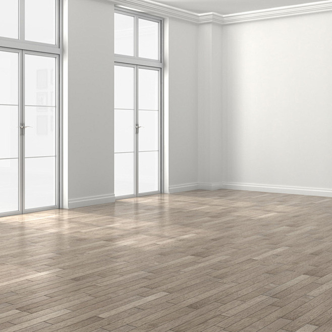 白色墙壁木质地板背景高清素材 主图 地板...