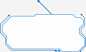 蓝色线条科技边框