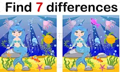 多样,美人鱼,儿童,游戏,秘密,概念,幻想,简单,图像,发现