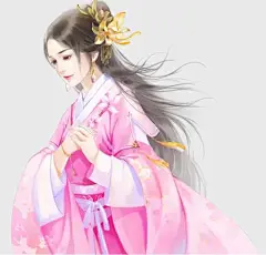 稀有古风女子立绘_百度图片搜索