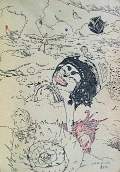 草球  的插画 地狱天堂皆在人间