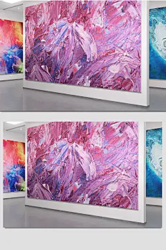 美术展览馆艺术品海报样机 (6)
