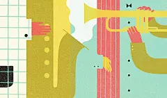 Jing Wei 装饰插画欣赏 色彩构成 色彩 版画 平面设计 平面构成 商业插画 