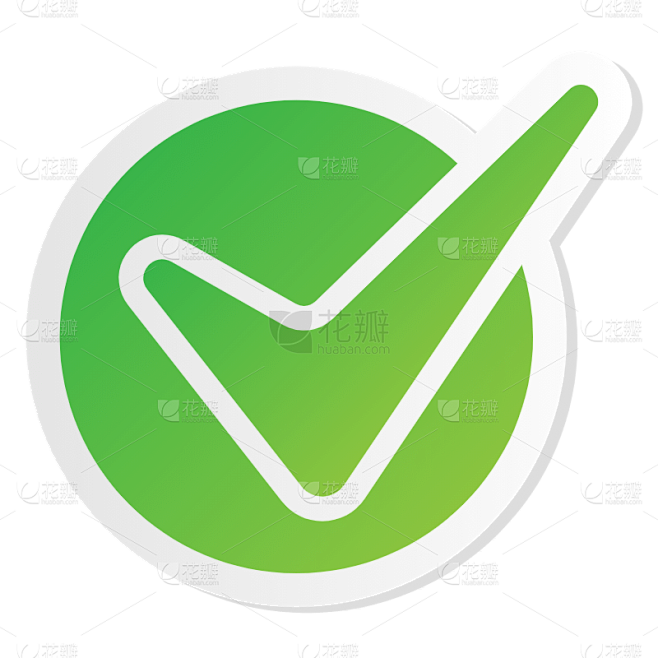 ICON-矢量打勾图标7