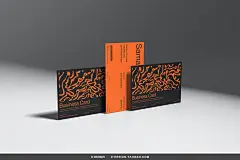 12款工业风名片卡片明星片设计作品贴图ps样机素材光影展示效果图
