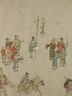 放大看古画-古代街头场景 蛮有意思