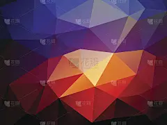 深蓝色浅红色三角形背景