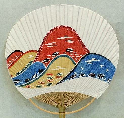 和紙型絵染団扇芹——芹沢銈介Keisuk...