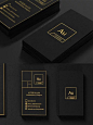 Sleek Black Business Card - great design!