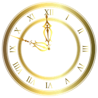 Clock gold vector by...