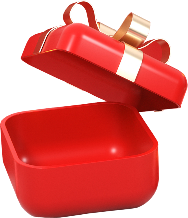 红色 礼盒 3D