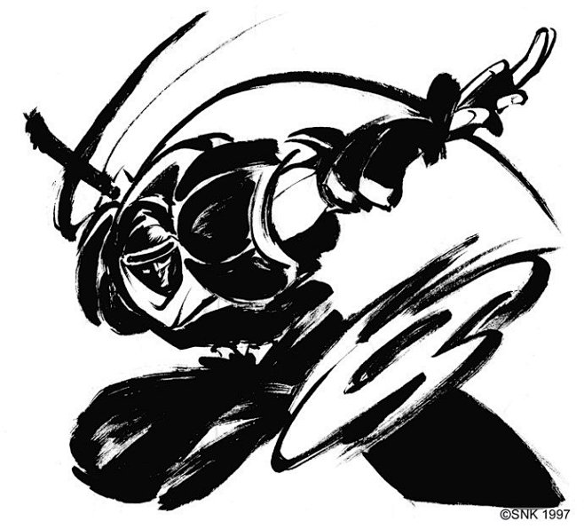 水墨风格侍魂人物造型赏设计路上网页设计网站建设平面设计爱好者交流