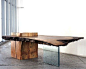 Raw Wood Table by John Houshmand by thefurniture