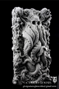 Cthulhu Genesis wall plaque , George Tsougkouzidis : Cthulhu Genesis wall plaque <br/>Sculpted traditional with monster clay 28,5 cm 11.2 inches tall <br/>Available solid resin