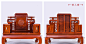 红木家具刺猬紫檀客厅实木沙发组合新中式花梨木123沙发整装大气-tmall.com天猫