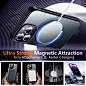 Amazon.com: SPIDERCASE Magnetic for iPhone 14 Pro Max Phone Case,Built-in Invisible Stand [Compatible with Magsafe] Military Grade Shockproof [2 Pack Tempered Glass Screen Protector] Translucent Matte Case,Black : Cell Phones & Accessories