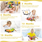 Amazon.com: beiens Baby Books Toys, Touch and Feel Crinkle Cloth Books for Babies, Infants & Toddler, Early Development Interactive Car & Stroller Soft Toys for Boys & Girls (Rainforest Tails-1 Book) : Toys & Games