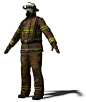【新提醒】【付费CG模型】消防员 Fireman3D模型下载，￥ 原创人物CG模型CG帮美术资源网 -