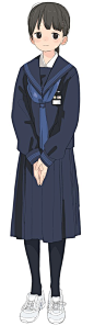 #设计秀# 动漫女生校完制服绘画参考！自己借鉴，转需~#SAI资源库# ​​​​