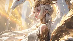 炽翼辉光｜金羽龙女高清桌面壁纸分享