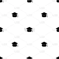 白色,四方连续纹样,学位帽,纺织品,壁纸,模板,文凭,裹住,毕业