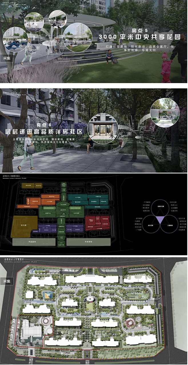 2022现代旭辉江云筑大区景观文本现代住宅大区居住区景观规划文本-花瓣网