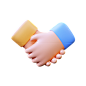 Handshake 3D Illustration