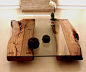 wood table: 