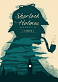 "Sherlock Holmes" Poster Print on metal by MovieWorld 